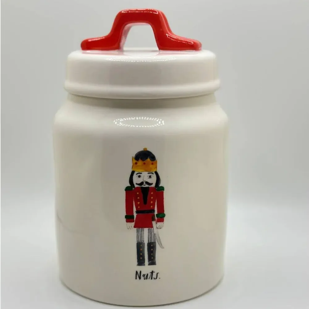 Rae Dunn NUTS Nutcracker Baby Canister